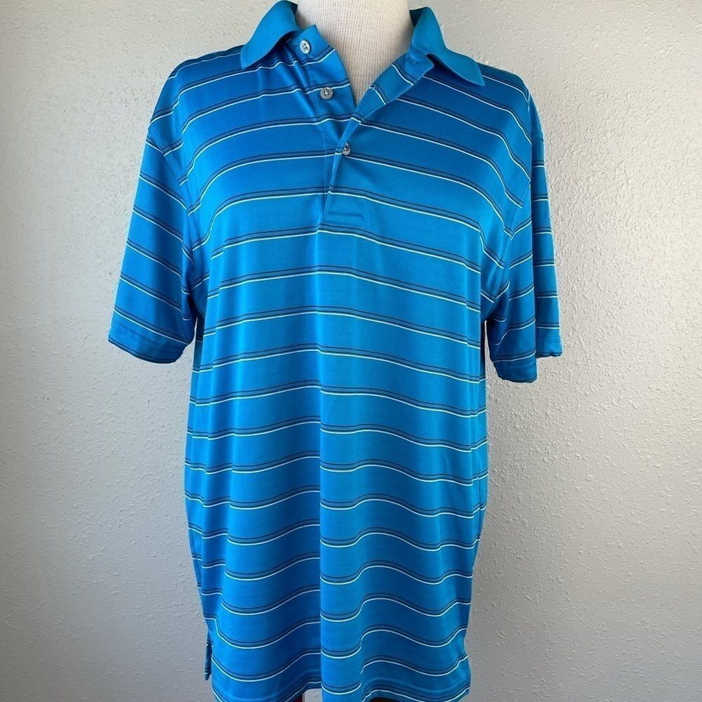 PGA Tour Air Flux Golf Polo Shirt Size M EUC